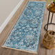 Indoor/Outdoor Marbella MB4 Navy Machine Washable 2'3" x 7'6" Runner Rug