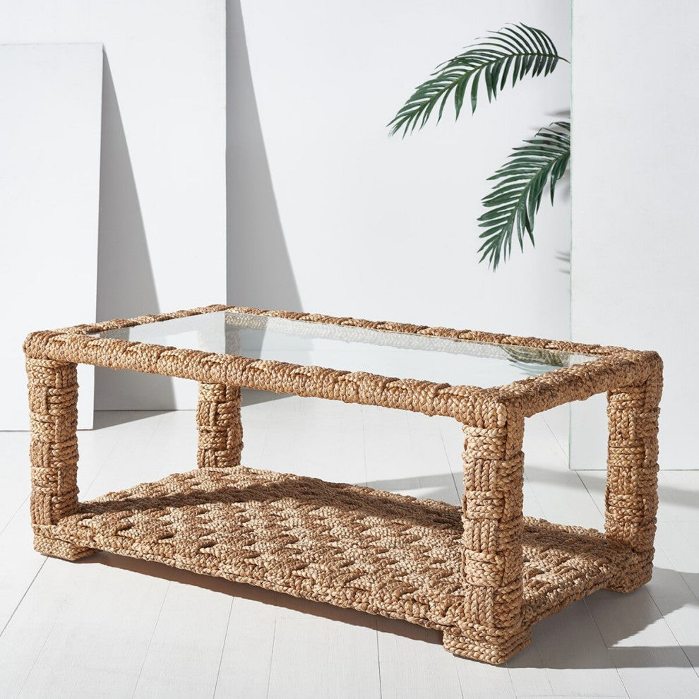 Safavieh Christi Waterhyacinth Coffee Table Natural