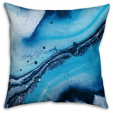 Galaxy Blue Spun Poly Pillow, 18x18