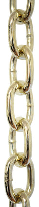 RCH Hardware Steel Standard Link Chandelier Chain, 10', Polished Brass, W30