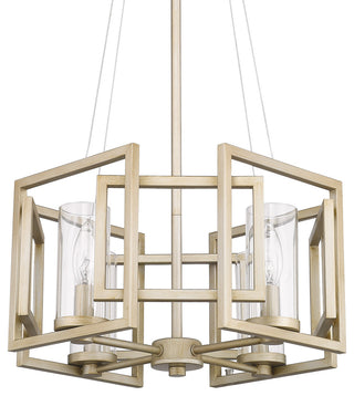 Marco 4 Light Pendant, Convertible, White Gold