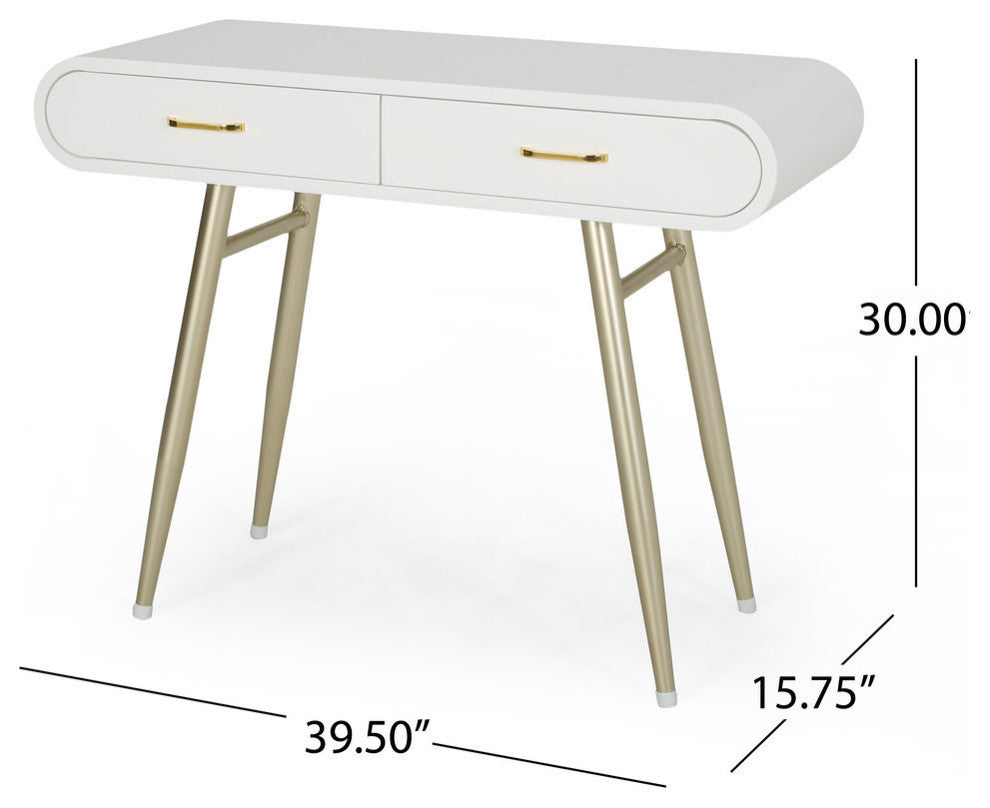Breenda Modern Faux Wood Vanity Table