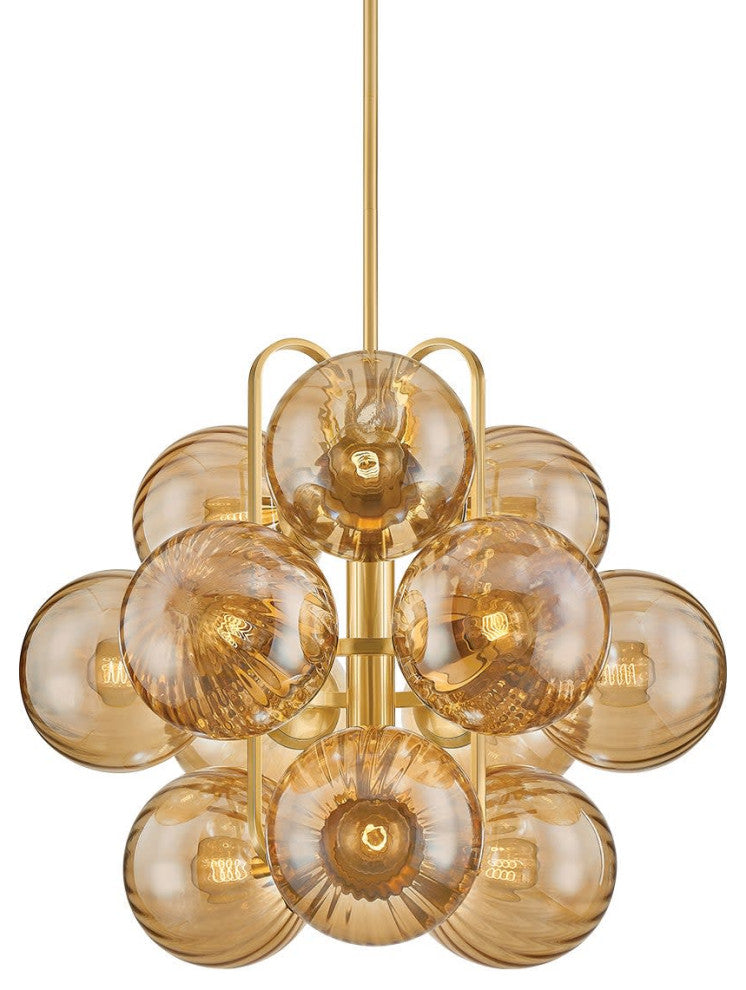 Corbett Lighting 476-34 Cronus 12 Light 34"W Chandelier - Vintage Polished