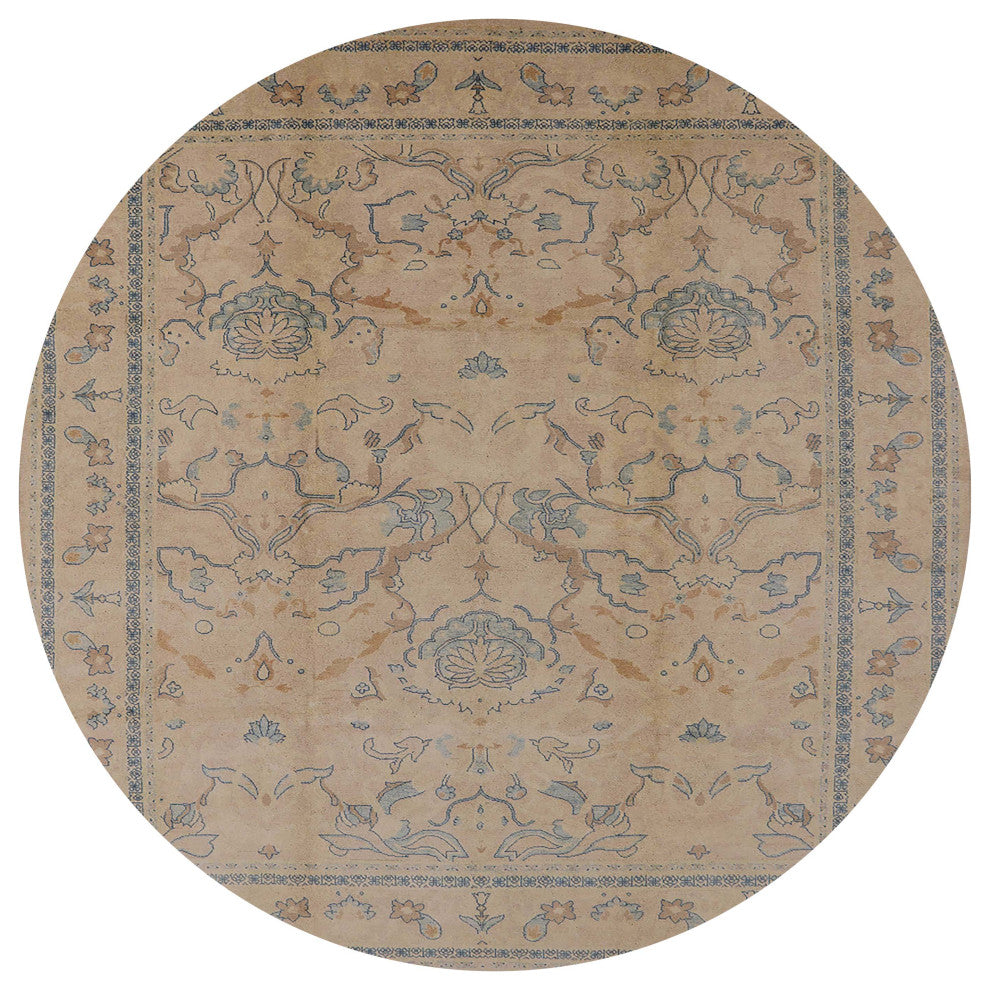 Ahgly Company Indoor Round Mid-Century Modern Area Rugs, 7' Round