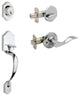 Active Handle Set, Waverlie Lever Interior Trim, Polished Stainless