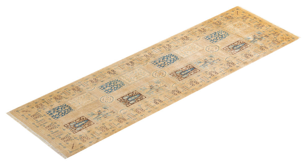 Mogul, One-of-a-Kind Hand-Knotted Area Rug Ivory, 3' 0" x 8' 9"