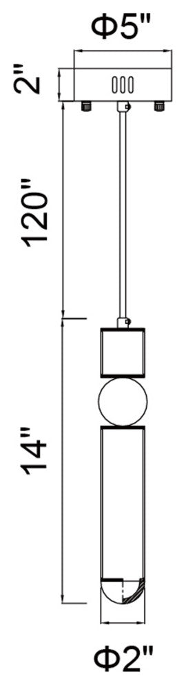 Chime LED Mini Pendant With Polished Nickel Finish