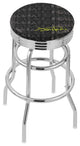 Holland L7C3C Jimi Hendrix 2-Tone 25" 2-Ring Counter Stool - Chrome