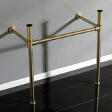 Fauceture Stainless Steel Console Sink Legs, Polished Nickel