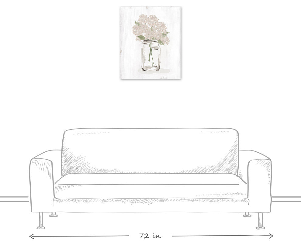 Hydrangea Still Life 20 x 24 Canvas Wall Art