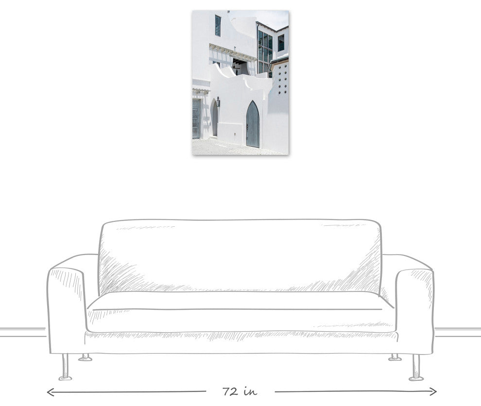 Bright Greek Buildings 2 20x30 Canvas Wall Art