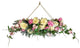 Peony, Cherry Blossom and Eucalyptus Chandelier