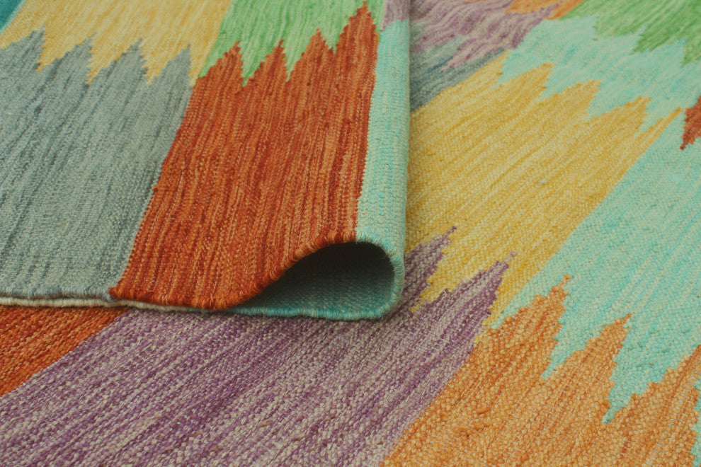 Winchester Kilim Lateef Rust/Purple Rug, 4'1x6'5