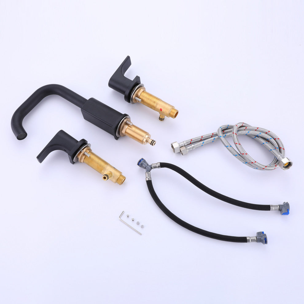 Deck Mounted Two-Handle Widespread Bathroom Faucet