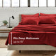Bare Home 6-Piece Microfiber Sheet Set, Red, Full