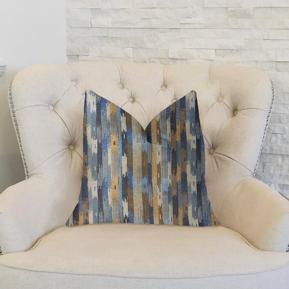 Hyde Park Multicolor Luxury Throw Pillow, 12"x20"