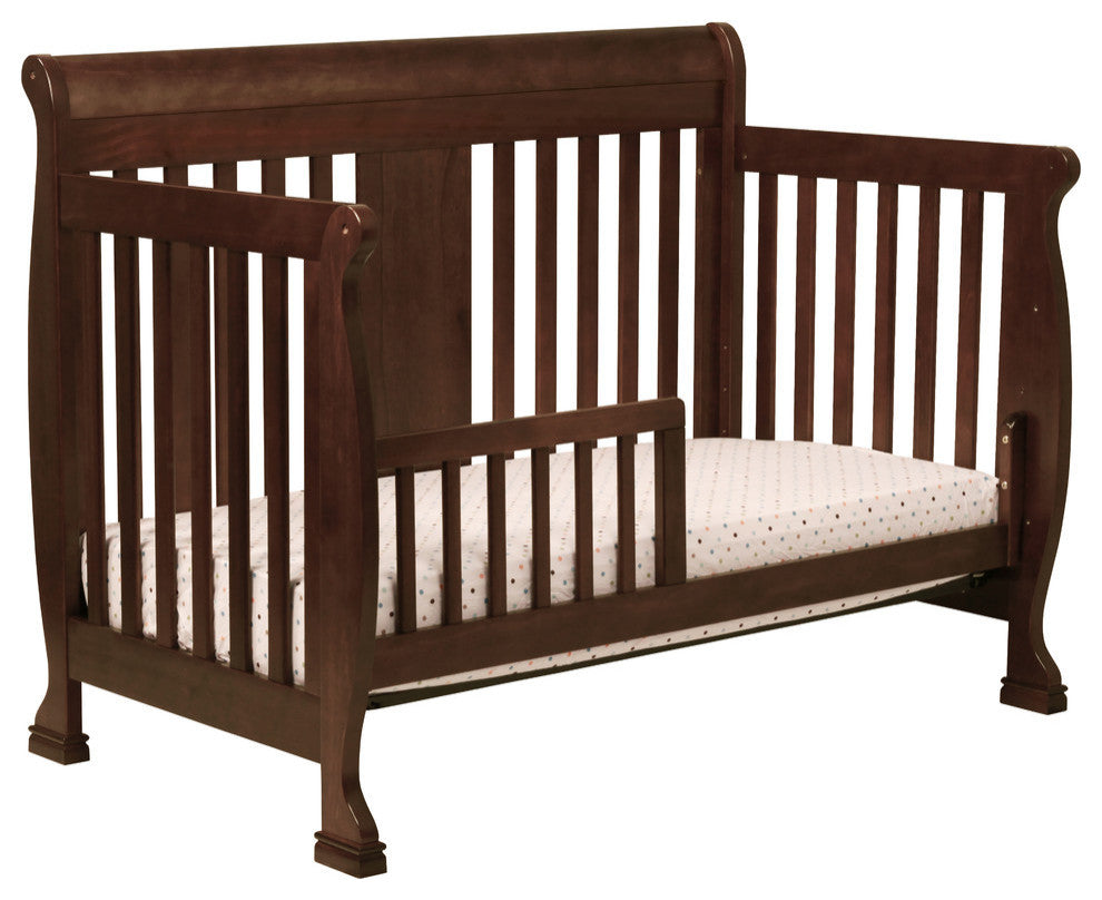 DaVinci Porter 4-in-1 Convertible Crib in Espresso With Toddler Rails