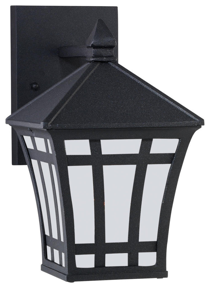 1-Light Outdoor Wall Lantern, Black