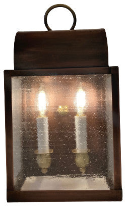 Abraham Lantern new lines. Wall Lamp. Solid copper. Handmade Made in USA.