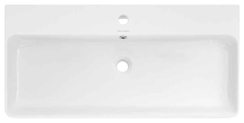 Carre 36" Rectangle Wall-Mount Bathroom Sink