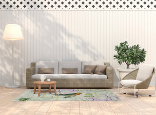 5' x 7' Singing Bird Spring Chenille Indoor/Outdoor Rug