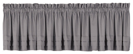 SATURDAY KNIGHT HOLDEN 58x13 VALANCE, DOVE GRAY