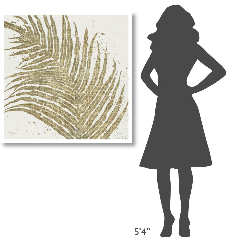 "Gold leaves I" Digital Paper Print by Wellington Studio, 38"x38"