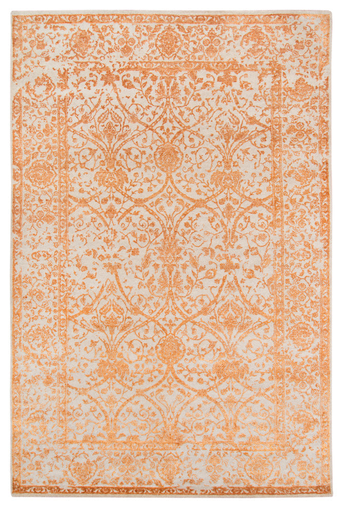 Mount Route Area Rug, Orange, 2' x 3', Botanical