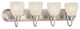 Torino 4-Light Bath Bar, Brushed Nickel