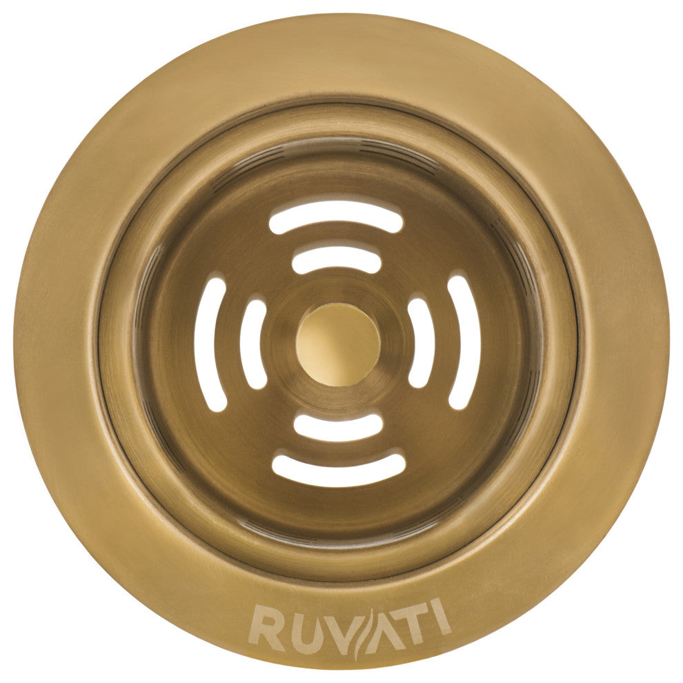Ruvati Extended Garbage Disposal Flange with Deep Basket Strainer - RVA1049GG