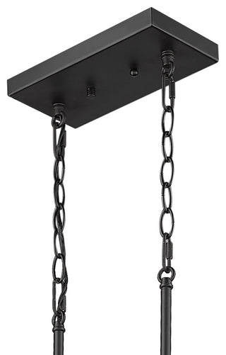 Sophisticated and Modern 14 - Light Black Large Oval Chandelier