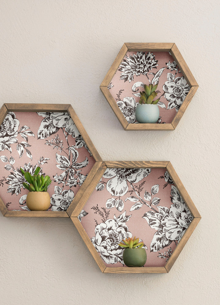 Pink Winifred Peel & Stick Wallpaper