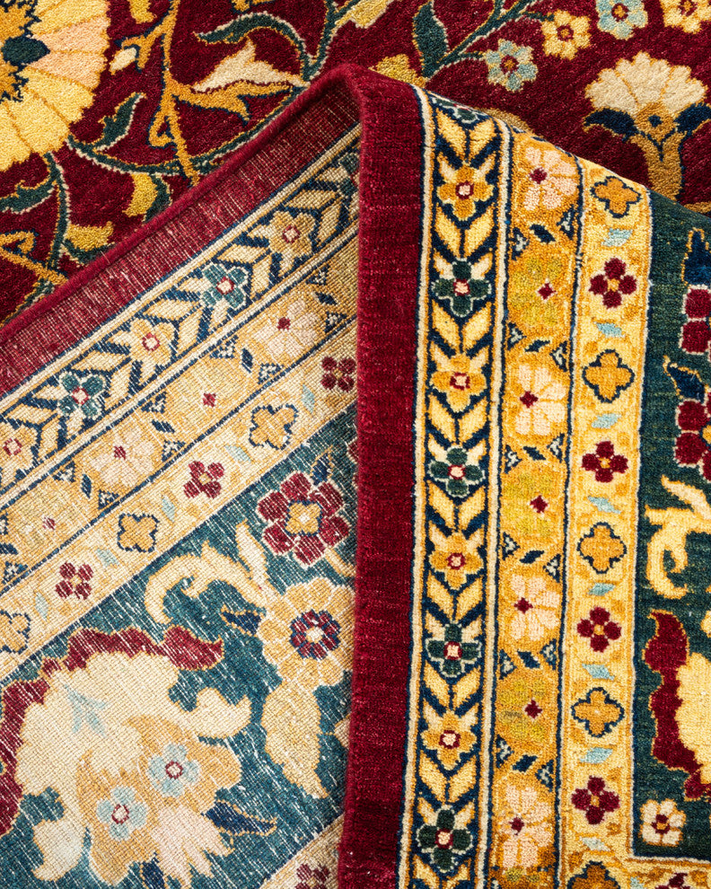 Mogul, One-of-a-Kind Hand-Knotted Area Rug, Red, 8' 2" x 10' 1"