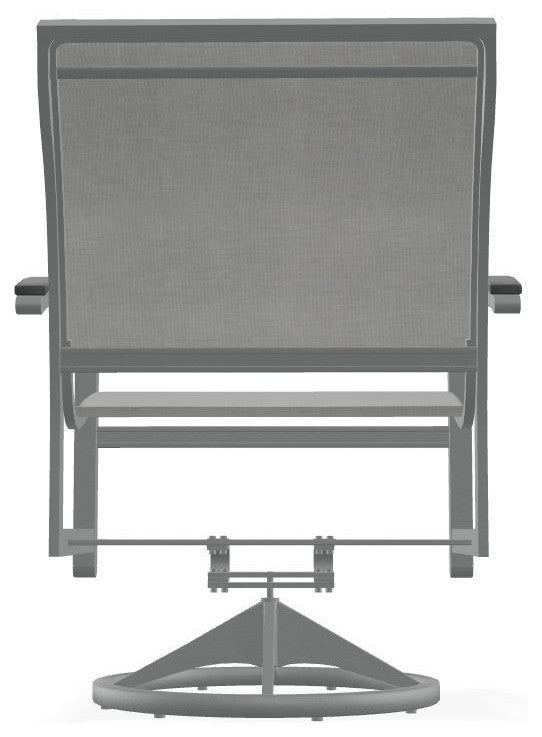 Bazza Sling Outdoor Swivel Rocker, Alloy/Graphite