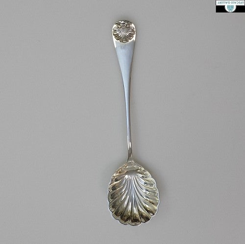 Kirk Stieff Sterling Silver Williamsburg Shell Sugar Spoon