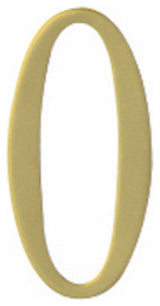 3" Brass Self Adhesive Address, Number 0