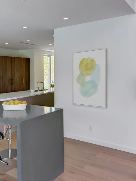 "Pastel Set" Floater Framed Painting Print on Canvas, 40"x60"