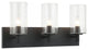 Matteo Lighting S04903MBCL Wall Sconce, Matte Black Finish