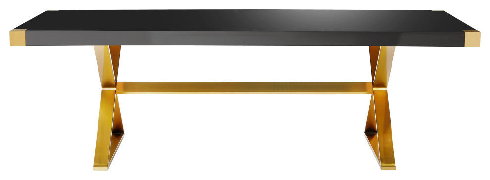 Adeline Black Lacquer Dining Table