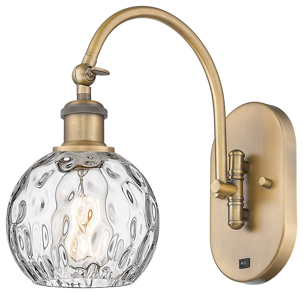 Innovations 518-1W-BB-G1215-6-LED 1-Light Sconce, Brushed Brass