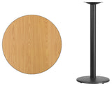 Round Natural Table Top XU-RD-30-NATTB-TR18B-GG