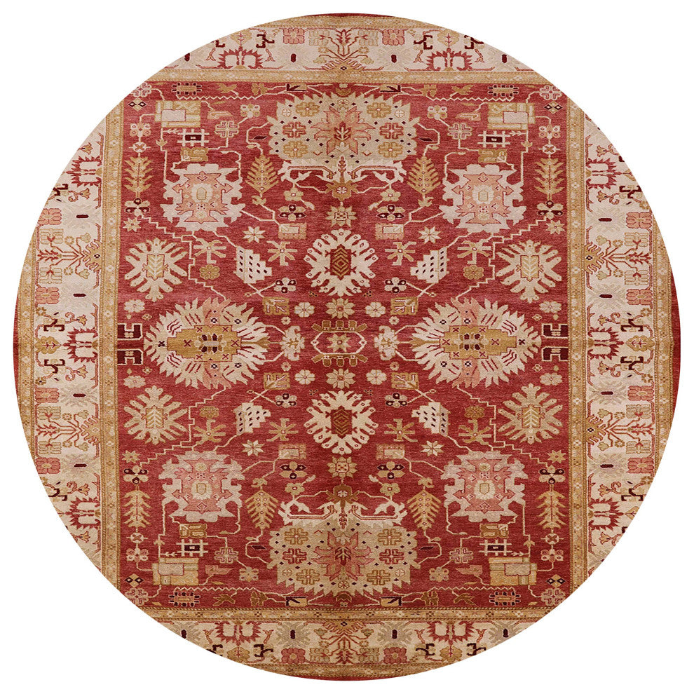 Ahgly Company Indoor Round Mid-Century Modern Area Rugs, 8' Round