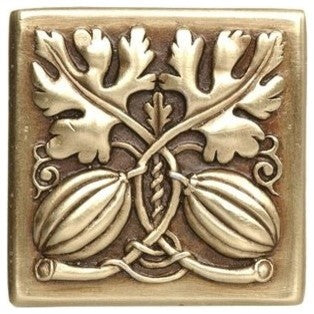 Autumn Squash Knob Antique Brass, Antique Brass