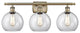 Innovations 516-3W-AB-G122-LED 3 Light Bath Vanity Light, Antique Brass