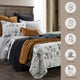 3-Piece Ranch Life Western Toile Reversible Quilt Set, Full/Queen