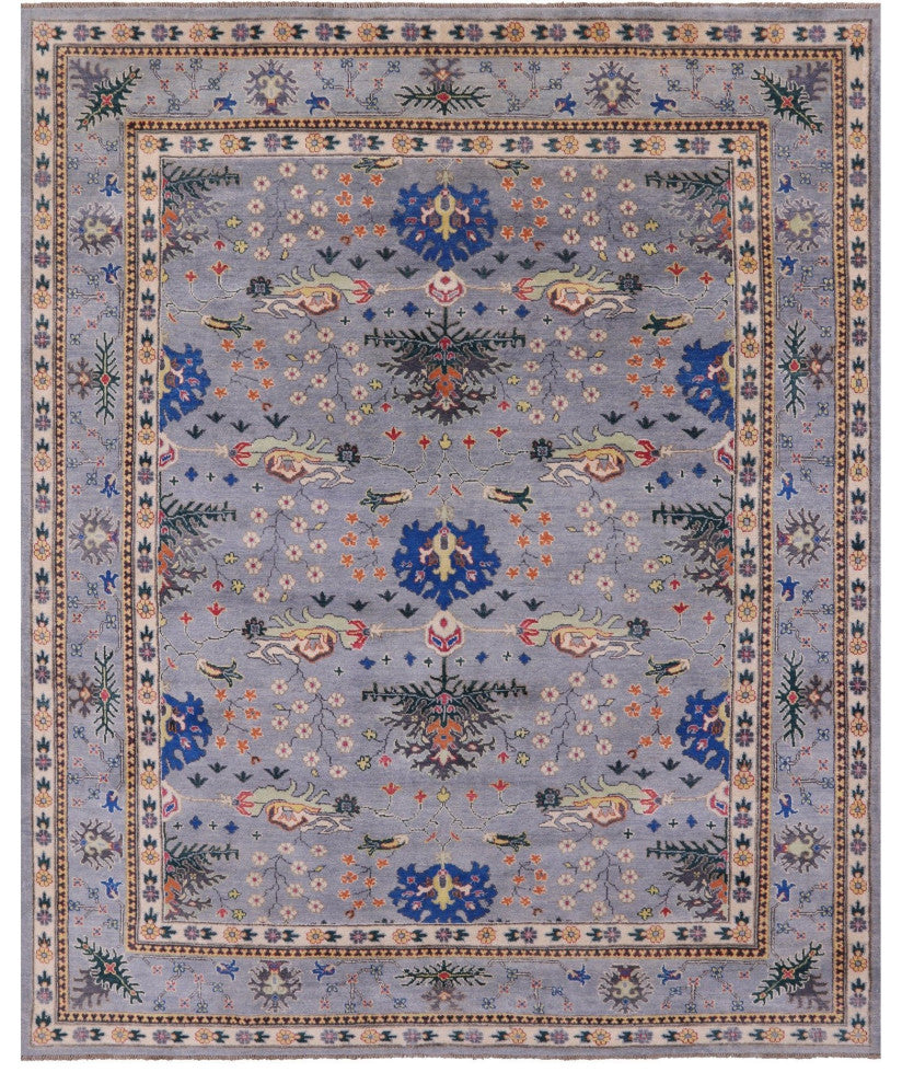 William Morris Handmade Wool Rug 8' 0" X 9' 9" Q9502