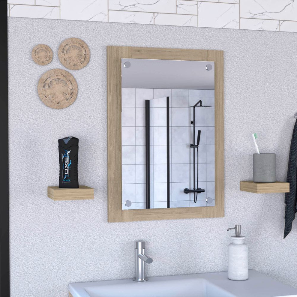 Bathroom Mirror Epic, Mirrors, Light Pine