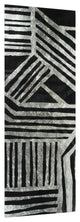 "Nokomis A" Abstract Wall Art Reverse Printed Tempered Glass With Silver Leaf