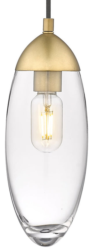 Z-Lite 651P Arden 5"W Mini Pendant - Rubbed Brass