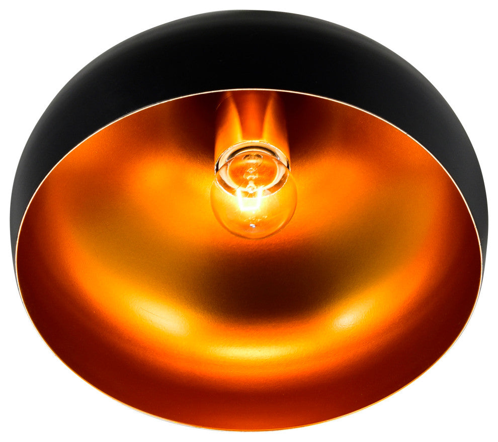 Dynamic 1 Light Down Pendant With Black Finish